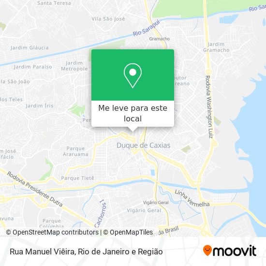 Rua Manuel Viêira mapa