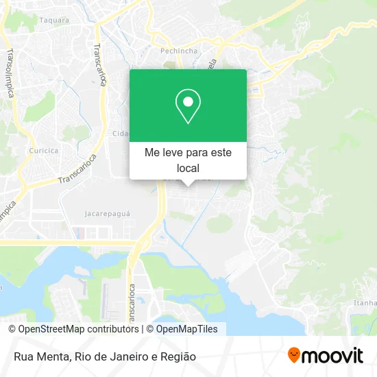 Rua Menta mapa