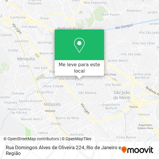 Rua Domingos Alves de Oliveira 224 mapa