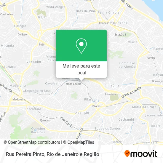 Rua Pereira Pinto mapa