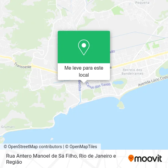 Rua Antero Manoel de Sá Filho mapa