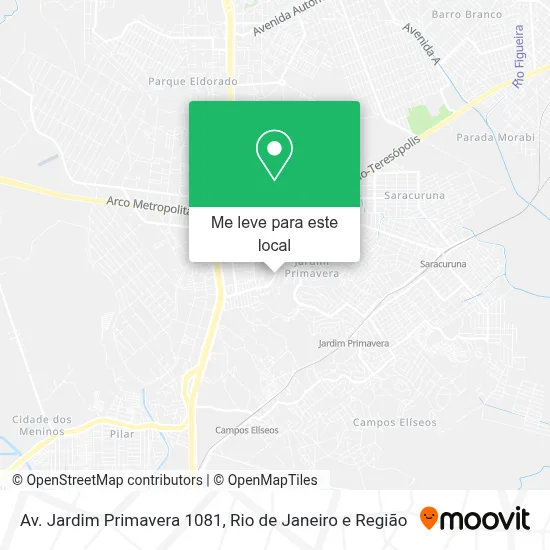 Av. Jardim Primavera 1081 mapa