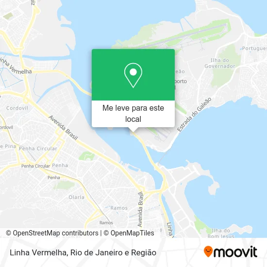 Linha Vermelha mapa