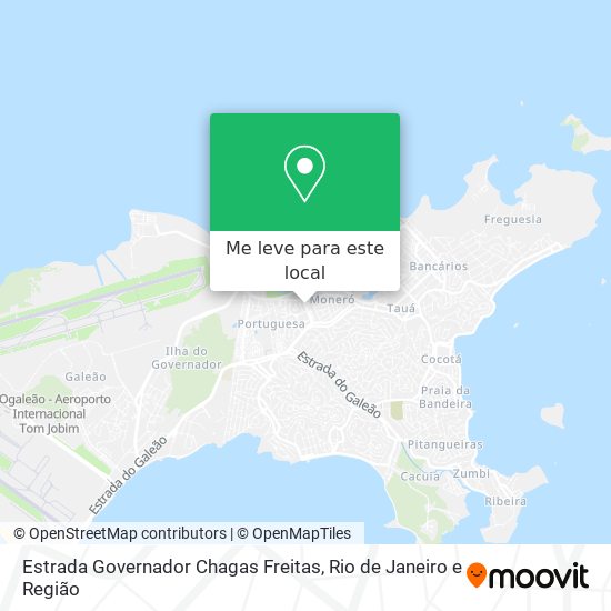 Estrada Governador Chagas Freitas mapa