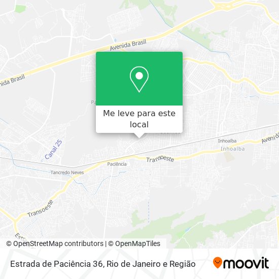 Estrada de Paciência 36 mapa