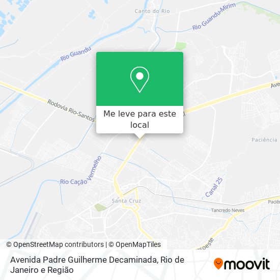 Avenida Padre Guilherme Decaminada mapa