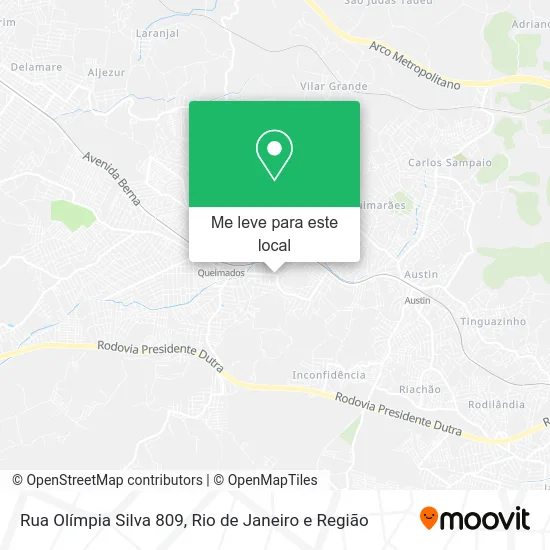 Rua Olímpia Silva 809 mapa