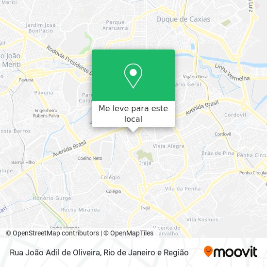 Rua João Adil de Oliveira mapa