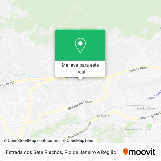 Estrada dos Sete Riachos mapa