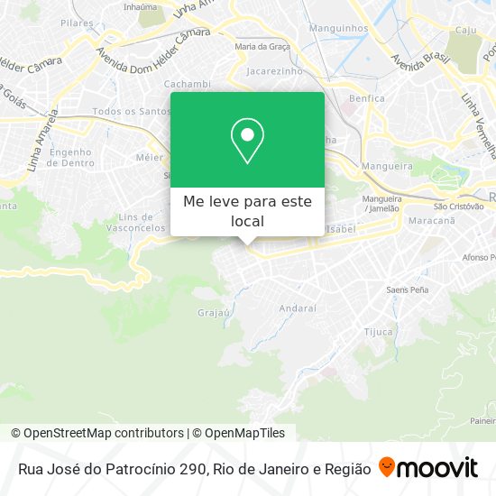 Rua José do Patrocínio 290 mapa