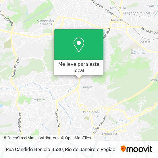 Rua Cândido Benício 3530 mapa