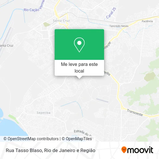 Rua Tasso Blaso mapa