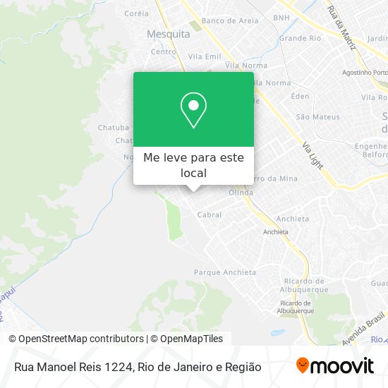 Rua Manoel Reis 1224 mapa