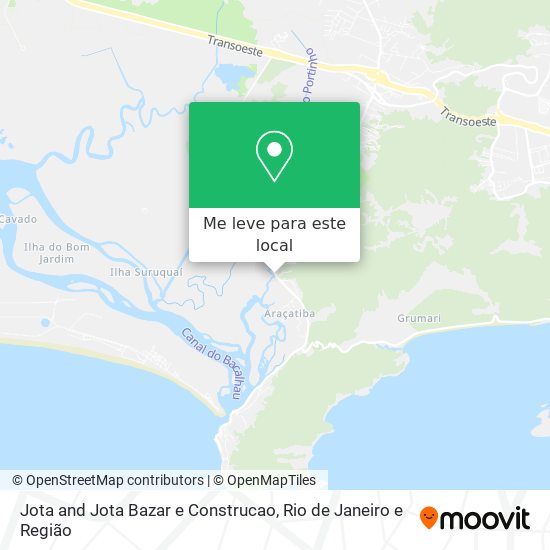 Jota and Jota Bazar e Construcao mapa