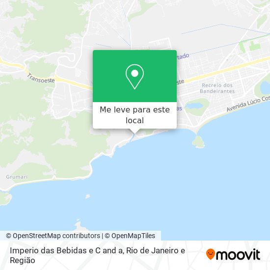 Imperio das Bebidas e C and a mapa