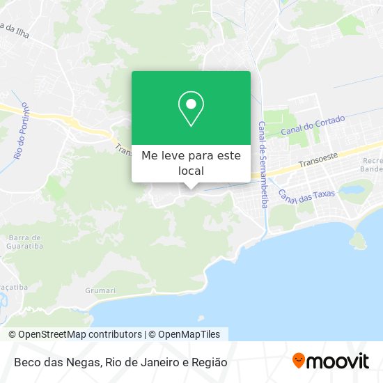 Beco das Negas mapa