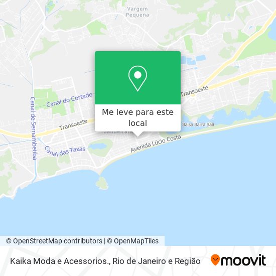 Kaika Moda e Acessorios. mapa