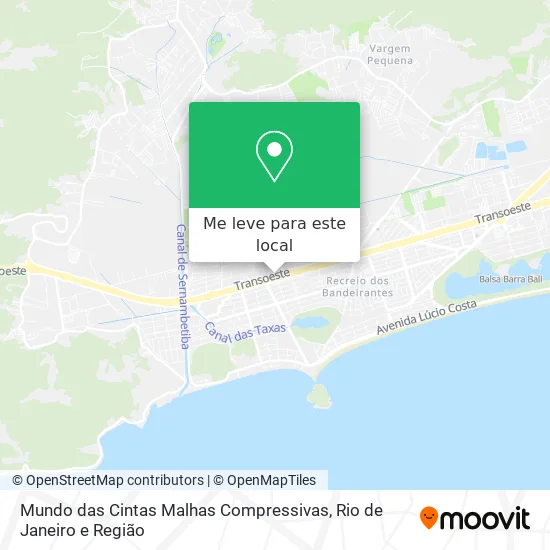 Mundo das Cintas Malhas Compressivas mapa