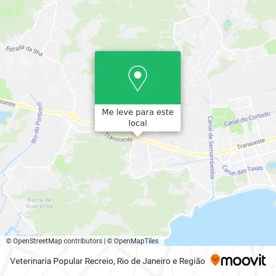 Veterinaria Popular Recreio mapa