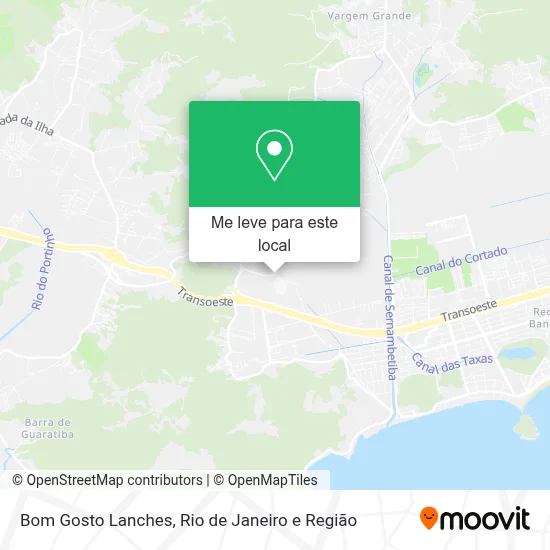 Bom Gosto Lanches mapa