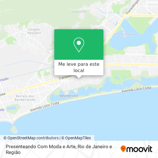 Presenteando Com Moda e Arte mapa