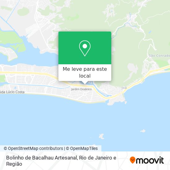 Bolinho de Bacalhau Artesanal mapa