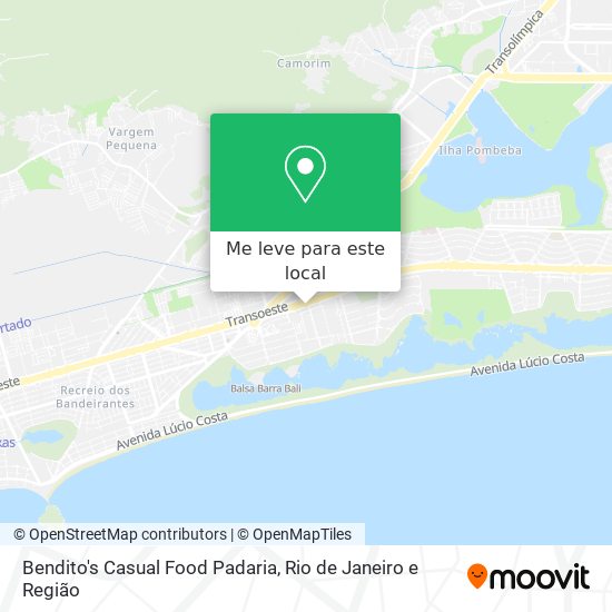 Bendito's Casual Food Padaria mapa