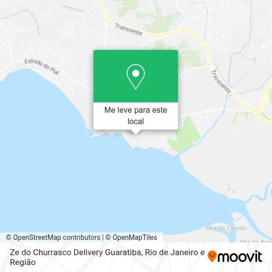 Ze do Churrasco Delivery Guaratiba mapa