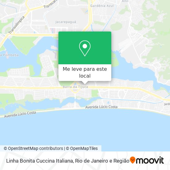 Linha Bonita Cuccina Italiana mapa