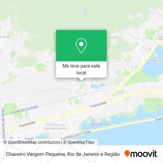 Chaveiro Vargem Pequena mapa