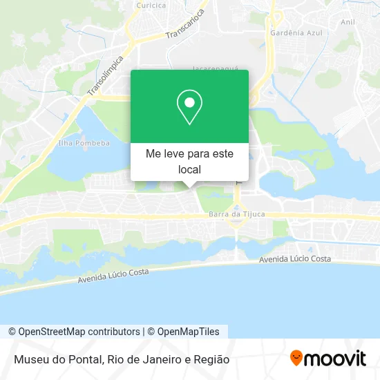 Museu do Pontal mapa