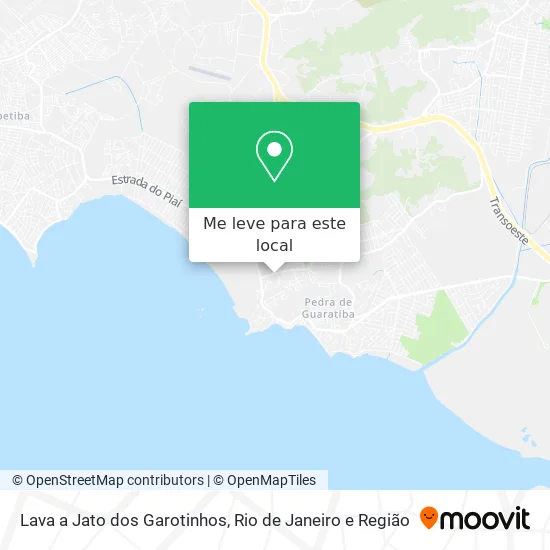Lava a Jato dos Garotinhos mapa