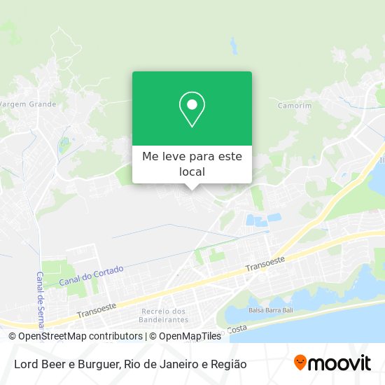 Lord Beer e Burguer mapa