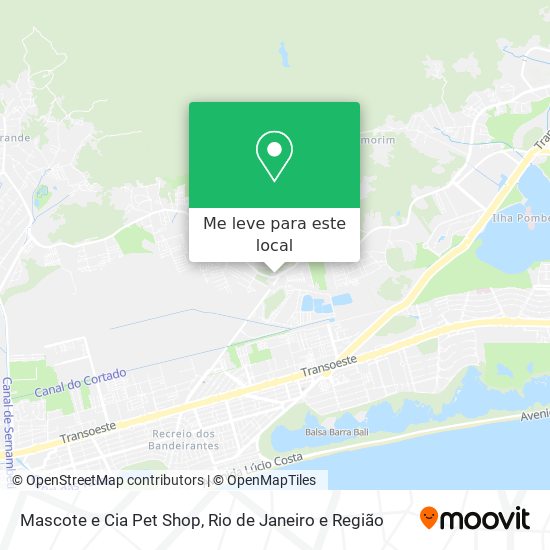 Mascote e Cia Pet Shop mapa
