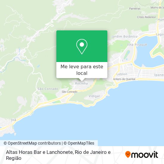 Altas Horas Bar e Lanchonete mapa