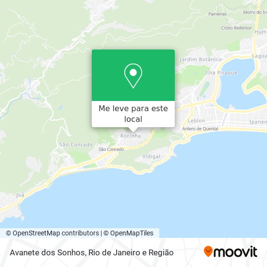 Avanete dos Sonhos mapa