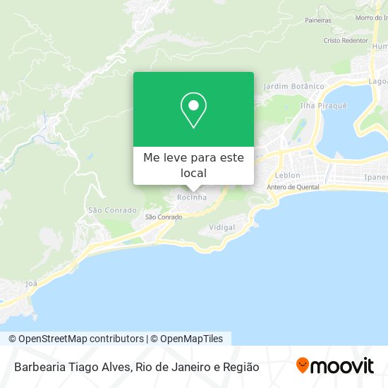 Barbearia Tiago Alves mapa