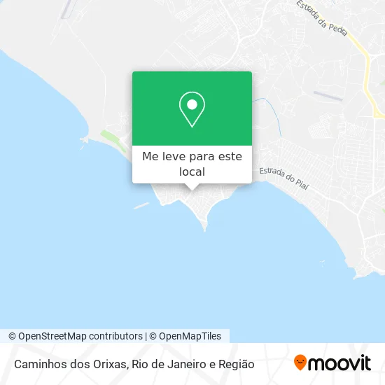 Caminhos dos Orixas mapa
