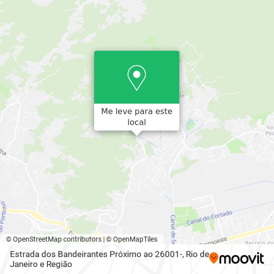 Estrada dos Bandeirantes Próximo ao 26001- mapa
