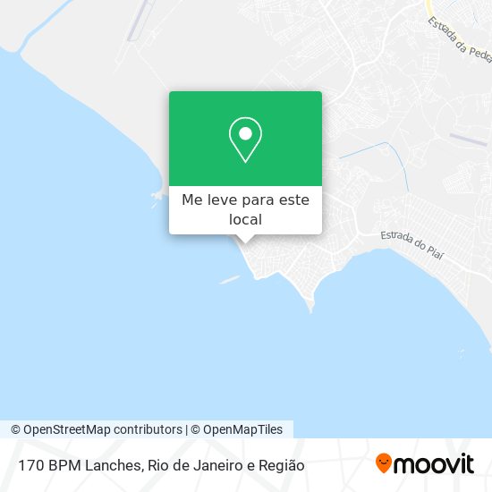 170 BPM Lanches mapa