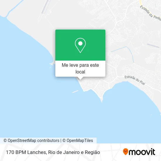 170 BPM Lanches mapa