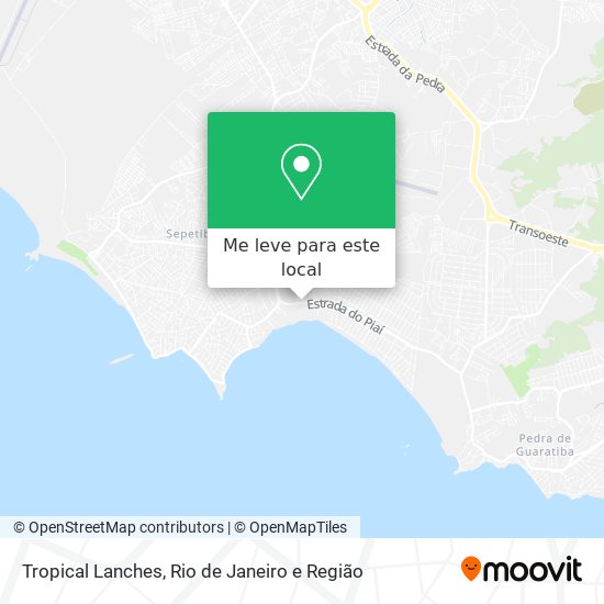Tropical Lanches mapa