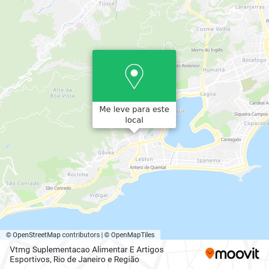 Vtmg Suplementacao Alimentar E Artigos Esportivos mapa