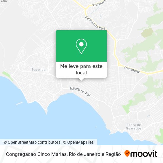 Congregacao Cinco Marias mapa