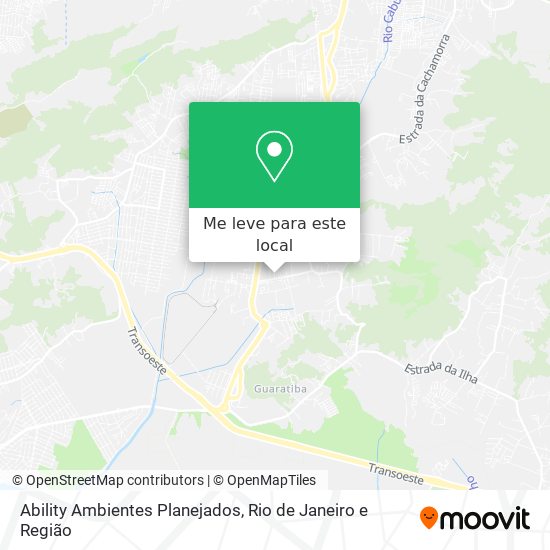 Ability Ambientes Planejados mapa