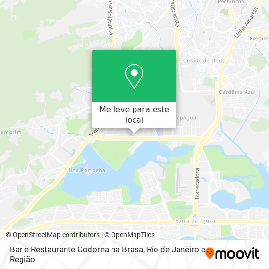 Bar e Restaurante Codorna na Brasa mapa