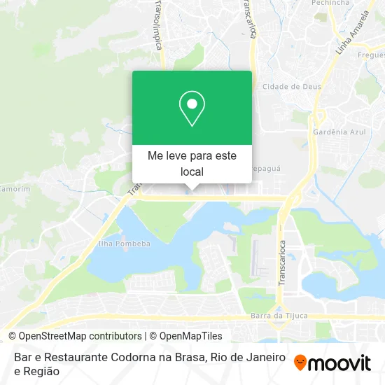 Bar e Restaurante Codorna na Brasa mapa