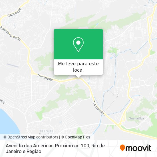 Avenida das Américas Próximo ao 100 mapa