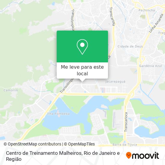 Centro de Treinamento Malheiros mapa