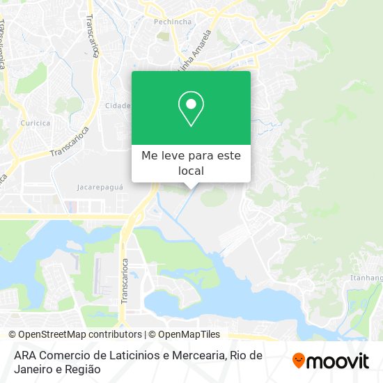 ARA Comercio de Laticinios e Mercearia mapa
